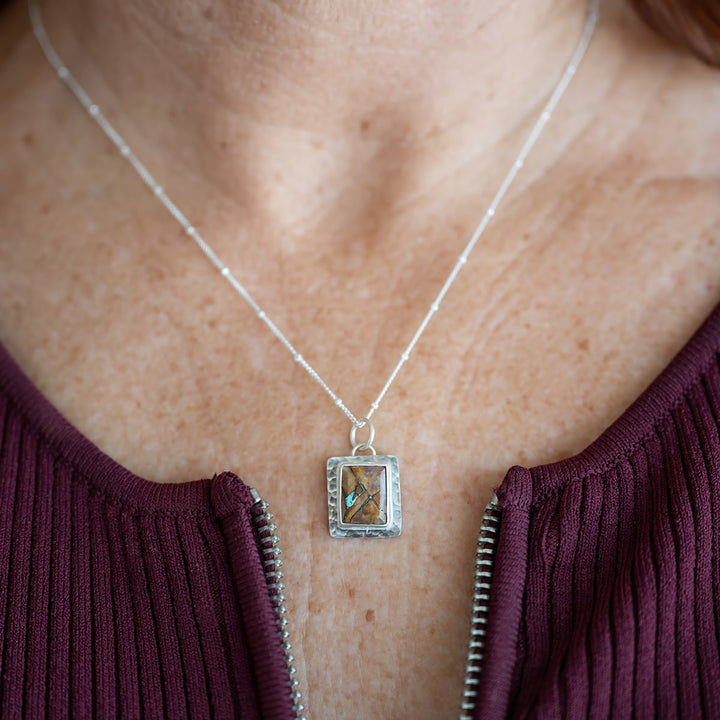 Royston Turquoise & Sterling Silver Pendant Necklace